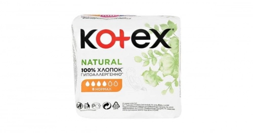 Прокладки Котекс Kotex Natural Normal гигиенические Прокладки в Казахстане, интернет-аптека Aurma.kz