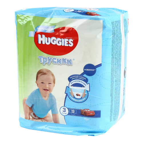 Подгузники Хаггис Huggies 3 Boy (7-11кг) трусики Подгузники в Казахстане, интернет-аптека Рокет Фарм