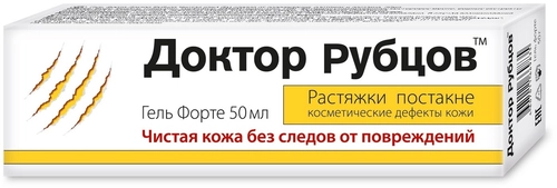 Доктор Рубцов Гель форте Чистая кожа без следов растяжек и постакне Гель в Казахстане, интернет-аптека Рокет Фарм