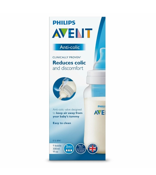 Бутылочка Авент Avent Anti-colic для кормления 330мл SCF816/17 Бутылочки в Казахстане, интернет-аптека Рокет Фарм