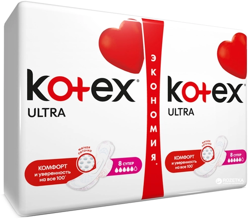 Kotex Ultra Super гигиенические сеточка Прокладки _ №16