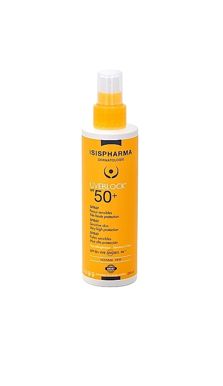 Спрей Uveblock SPF50+ солнцезащитный  в Казахстане, интернет-аптека Aurma.kz