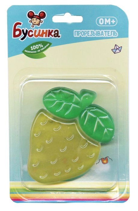 Бусинка Кольцо зубное/прорезыватель Клубничка наполненное водой 1080  в Казахстане, интернет-аптека Aurma.kz