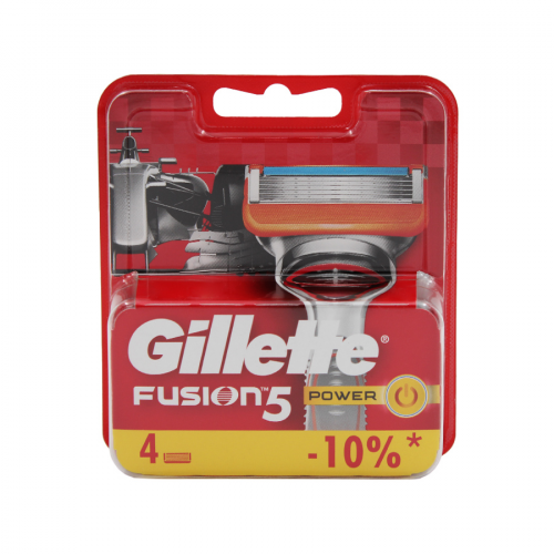 GILLETTE Касcета Fusion Power 4 шт  в Казахстане, интернет-аптека Aurma.kz