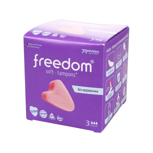 FREEDOM Тампоны для женщин Normal 3капли без/вер.Stringless 3шт  в Казахстане, интернет-аптека Aurma.kz