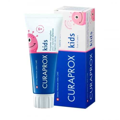 Паста зубная Curaprox Kids со вкусом арбуза 1450 ppm (с 6 лет)  в Казахстане, интернет-аптека Aurma.kz