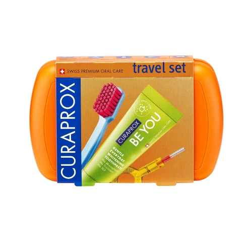 Набор дорожный Curaprox Travel Set оранжевый  в Казахстане, интернет-аптека Aurma.kz