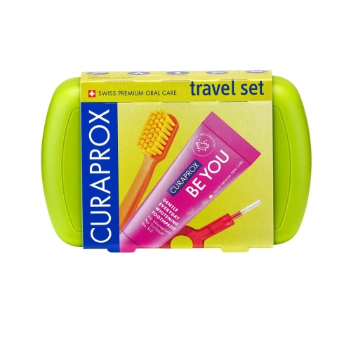 Набор дорожный Curaprox Travel Set зеленый  в Казахстане, интернет-аптека Aurma.kz