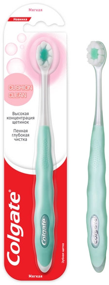 Colgate Cushon Clean Щетка в Казахстане, интернет-аптека Aurma.kz