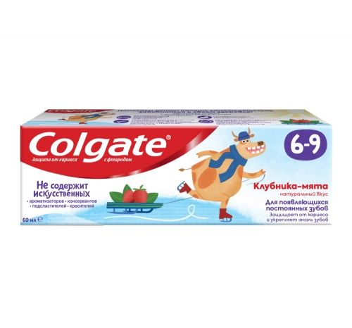 Colgate с фторидом Клубника-мята от 6 до 9 лет Паста в Казахстане, интернет-аптека Рокет Фарм