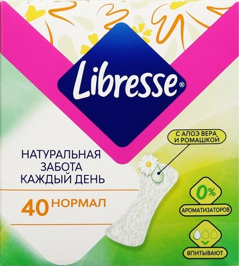 Прокладки Libresse Dailies Natural Care ежедневные  в Казахстане, интернет-аптека Aurma.kz