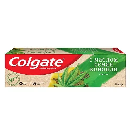 Colgate Naturals Детокс с Маслом семян Конопли Паста в Казахстане, интернет-аптека Aurma.kz