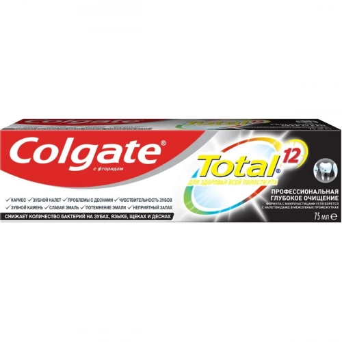 Colgate Total 12 Глубокое очищение Паста в Казахстане, интернет-аптека Aurma.kz