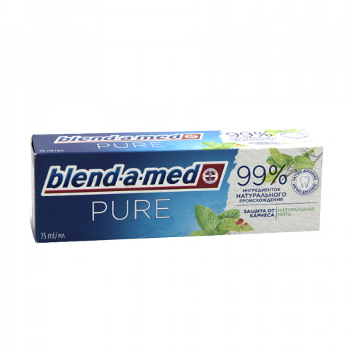 BLEND-A-MED Паста зубная Pure натуральная мята 75мл  в Казахстане, интернет-аптека Aurma.kz