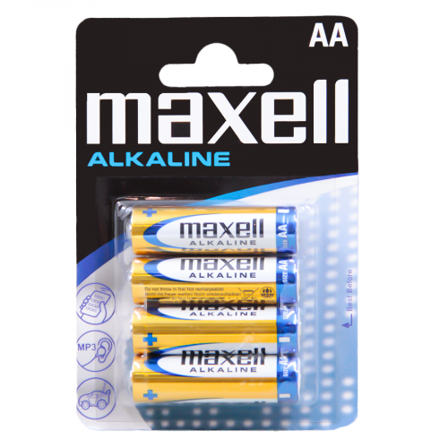 MAXELL Батарейка AA LR6 MN1500 4шт  в Казахстане, интернет-аптека Aurma.kz