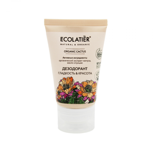 ECOLATIER Дезодорант ORGANIC CACTUS Гладкость и Красота 40мл  в Казахстане, интернет-аптека Aurma.kz