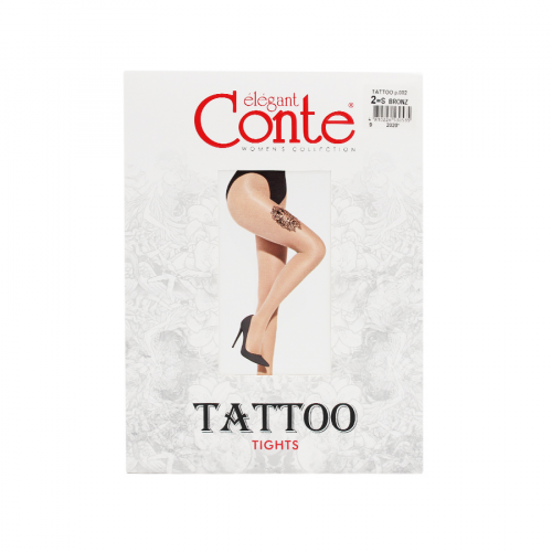 CONTE ELEGANT Колготки TATTOO TIGHTS 2S BRONZ p.002  в Казахстане, интернет-аптека Aurma.kz