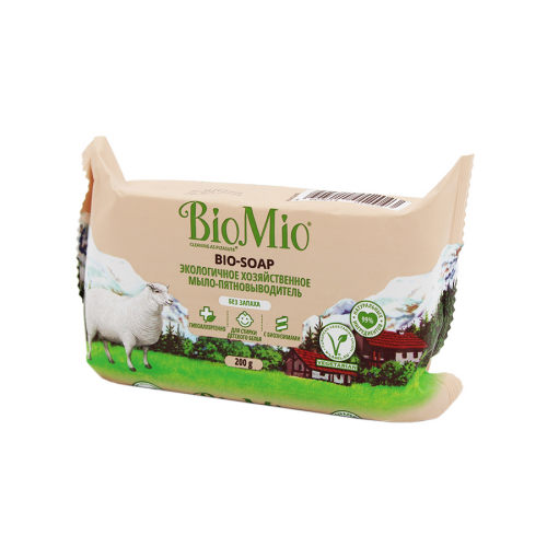 BIO MIO Bio-Soap Мыло-пятновыводитель экологичное Хозяйственное б/з 200гр  в Казахстане, интернет-аптека Aurma.kz