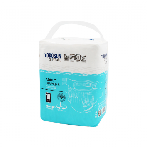 YOKOSUN Подгузники для взрослых Softcare super absorb р,L 10шт 100-150см  в Казахстане, интернет-аптека Aurma.kz