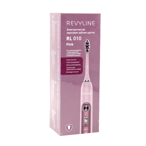 REVYLINE Щетка зубная электрическая, звуковая RL010 Pink  в Казахстане, интернет-аптека Aurma.kz