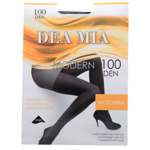 DEA MIA MODERN 100den Колготки 4 Черный  в Казахстане, интернет-аптека Рокет Фарм