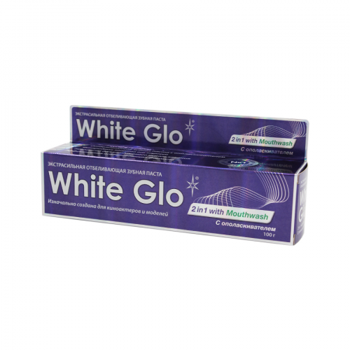 WHITE GLO Паста зубная 2 in 1 100мл  в Казахстане, интернет-аптека Aurma.kz