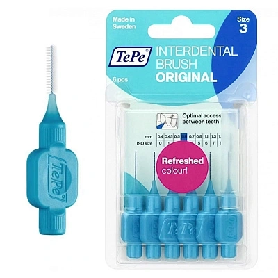 TePe Original Ершики короткие синие  в Казахстане, интернет-аптека Aurma.kz