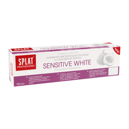 SPLAT professional Паста зубная SENSITIVE WHITE 100мл  в Казахстане, интернет-аптека Aurma.kz