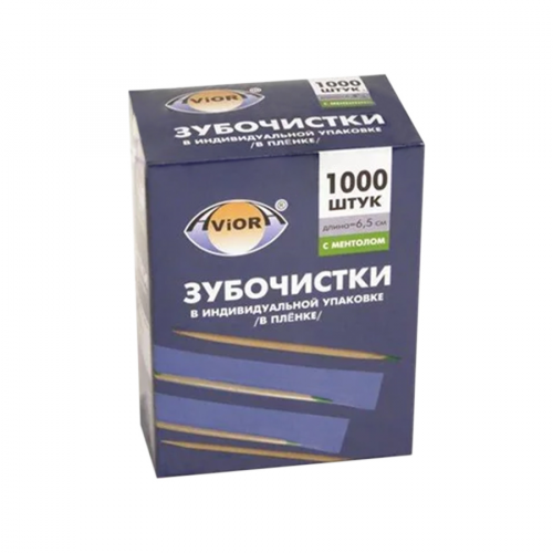 PATERRA Зубочистки в индивидуальной упаковке 1000шт.  в Казахстане, интернет-аптека Рокет Фарм