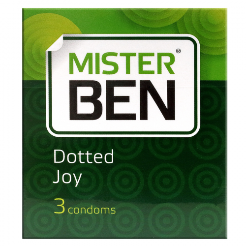 MISTER BEN Презерватив Dotted Joy 3шт.  в Казахстане, интернет-аптека Рокет Фарм