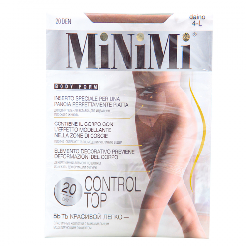 MINIMI BODY FORM Колготки Control TOP 20 Den Daino 4-L  в Казахстане, интернет-аптека Aurma.kz