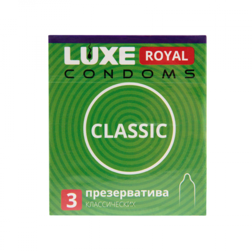 LUXE Презерватив Classic 3шт  в Казахстане, интернет-аптека Рокет Фарм