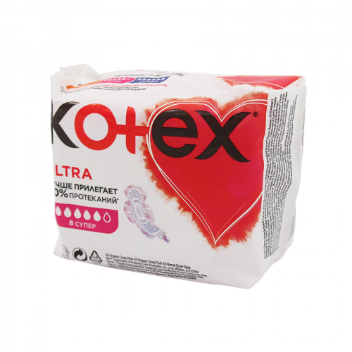 KOTEX Прокладки гигиенические Ultra Dry Super №16 сетка  в Казахстане, интернет-аптека Рокет Фарм