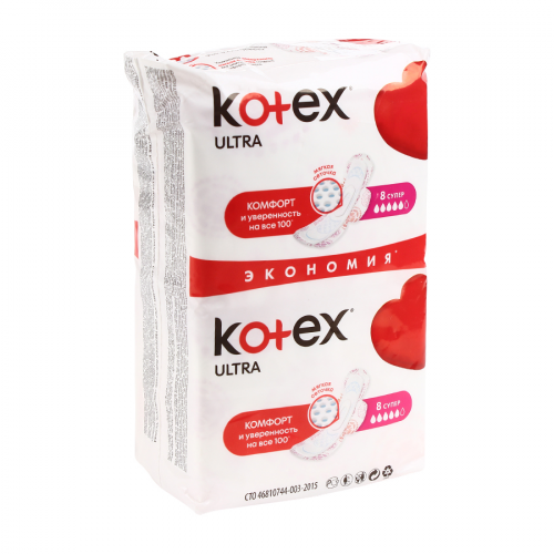 KOTEX Прокладки гигиенические Ultra Dry Super №16 сетка  в Казахстане, интернет-аптека Aurma.kz