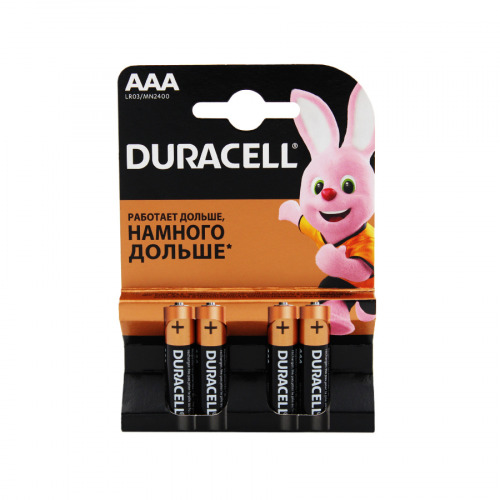 DURACELL Батарейка AAA LR03/ MN2400 4шт 81545421  в Казахстане, интернет-аптека Рокет Фарм