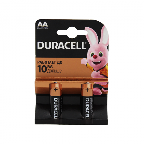 DURACELL Батарейка AA LR6/MN 1500 K2  в Казахстане, интернет-аптека Aurma.kz