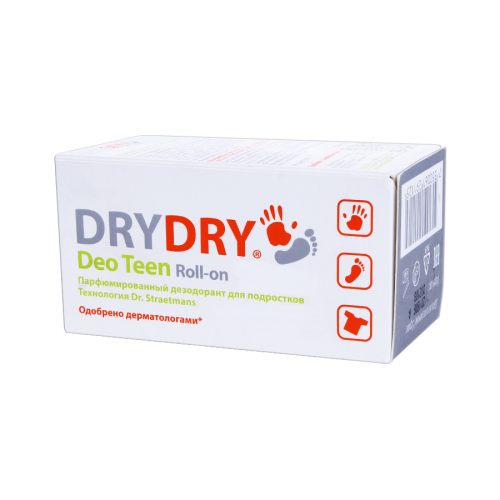 DRYDRY Дезодорант Deo Teen Roll-on для подростков 50мл  в Казахстане, интернет-аптека Рокет Фарм