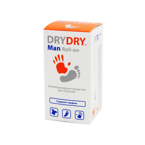 DRYDRY Антиперспирант Man Roll-on для мужчин 50мл 31679  в Казахстане, интернет-аптека Aurma.kz