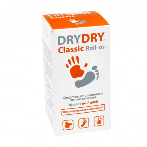 DRYDRY Антиперспирант Classic Roll-on 35мл  в Казахстане, интернет-аптека Aurma.kz