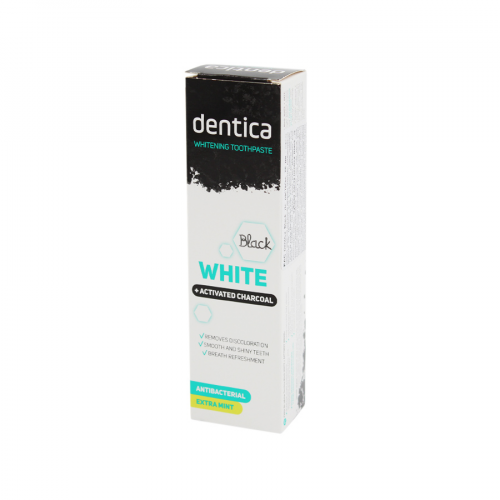 DENTICA Паста зубная WHITE Black 75мл  в Казахстане, интернет-аптека Aurma.kz