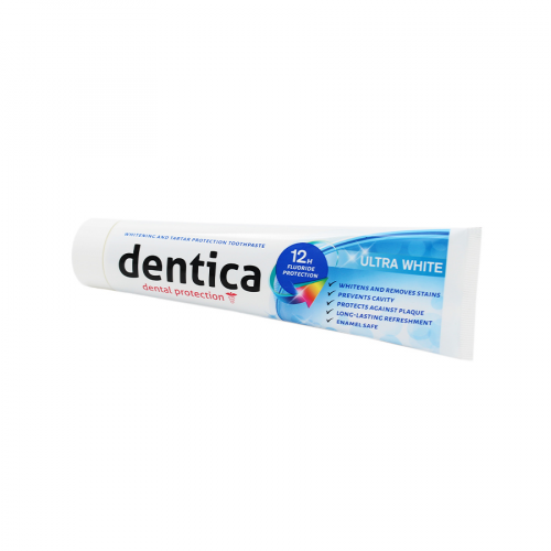 DENTICA Паста зубная ULTRA WHITE 125мл  в Казахстане, интернет-аптека Aurma.kz