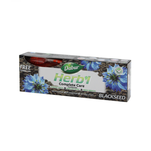 DABUR HERBAL Паста зубная Blackseed 150 гр + щетка  в Казахстане, интернет-аптека Aurma.kz