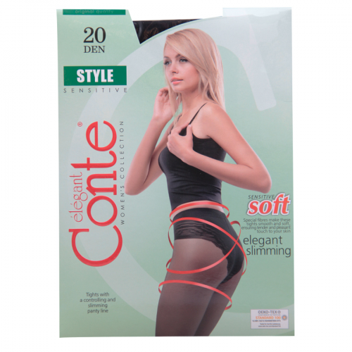 CONTE STYLE 20 den Колготки 4-L Nero  в Казахстане, интернет-аптека Aurma.kz