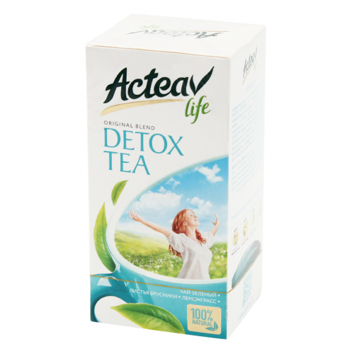 ACTEAV LIFE Чай зеленый Detox  tea 25 пак  в Казахстане, интернет-аптека Рокет Фарм