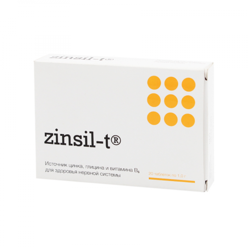 PEPTIDES Таблетки Zinsil-t 1,0гр 20 таблеток  в Казахстане, интернет-аптека Рокет Фарм