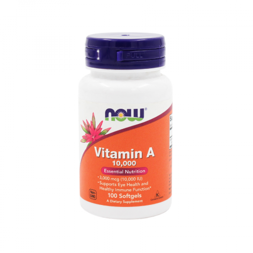 NOW Vitamin А 100шт  в Казахстане, интернет-аптека Aurma.kz