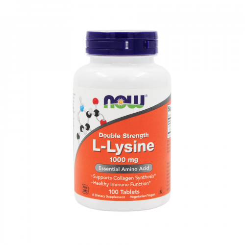 NOW L-Lysine 1000mg 100 таблеток  в Казахстане, интернет-аптека Рокет Фарм