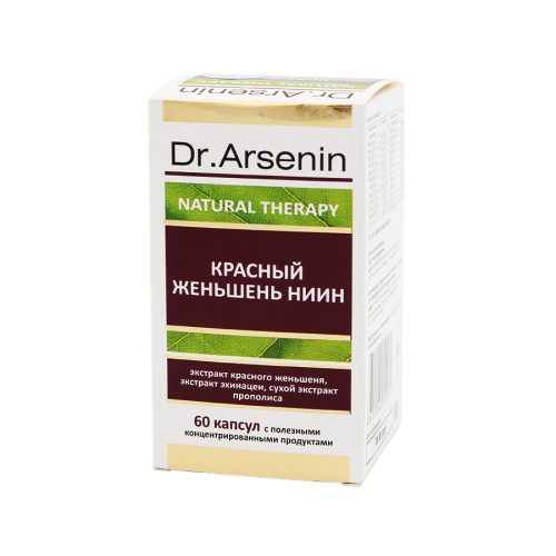 DR.ARSENIN Капсулы Красный женьшень ниин 60 капсул  в Казахстане, интернет-аптека Рокет Фарм