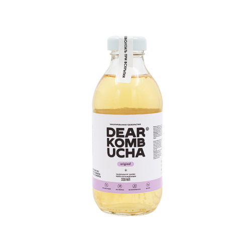 DEAR KOMBUCHA Напиток чайный гриб Оригинал 330мл стекло  в Казахстане, интернет-аптека Рокет Фарм