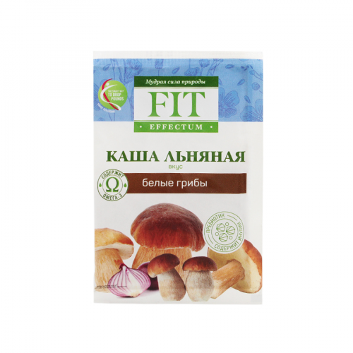 FIT EFFECTUM Каша льняная Белые Грибы 25гр  в Казахстане, интернет-аптека Рокет Фарм